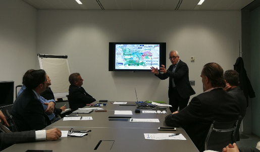 Vista Pere Solà Visita Pere Solà a la Junta Directiva de Sant Cugat Empresarial