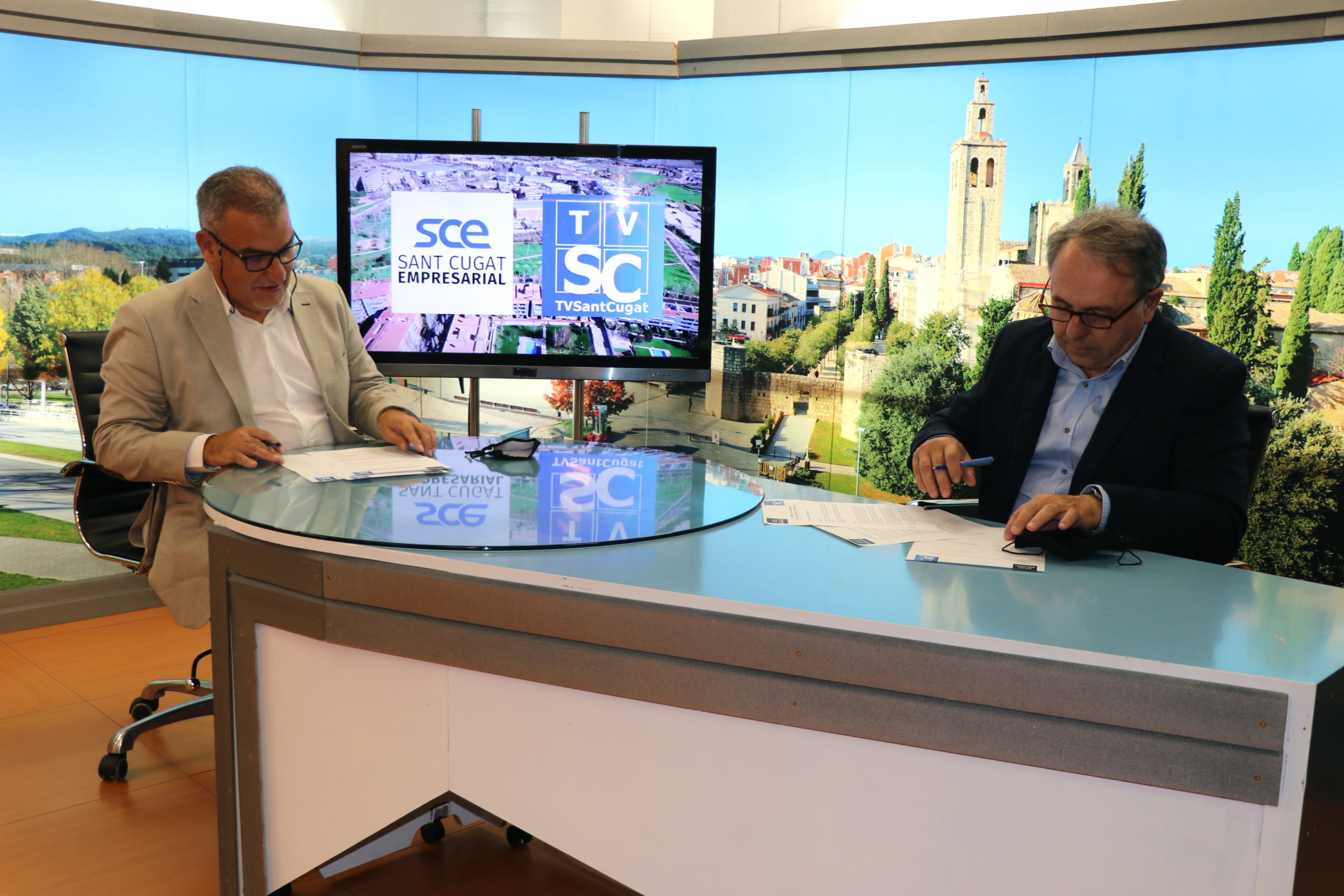 Sant Cugat Empresarial i TV Sant Cugat signen un acord amb l'objectiu de donar a conèixer les activitats de l'associació