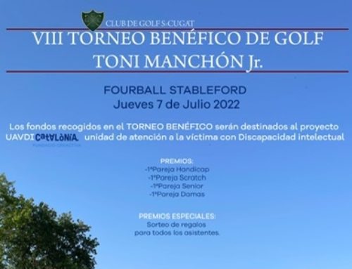 El 7 de juliol es celebrarà al Club Golf Sant Cugat, el VIII Torneig Benèfic de Golf ‘Toni Manchón Jr’