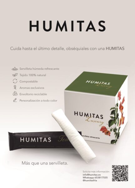 Humitas presenta la la seva gamma de tovalloleta/tovallola humida compostable