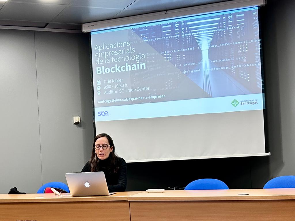 Sant Cugat Empresarial assisteix a una sessió per conèixer les aplicacions de la tecnologia Blockchain