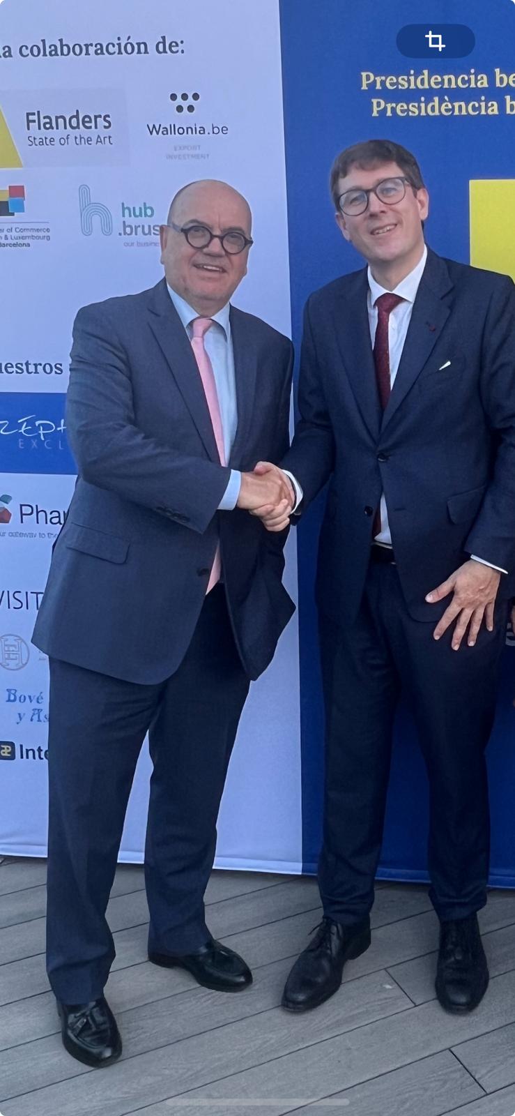 consul belgica El president de Sant Cugat Empresarial assisteix a la commemoració de la presidència belga del Consell de la UE a Barcelona