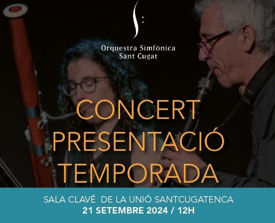 Concert de presentació de la Temporada 2024-2025 de l’Orquestra Simfònica Sant Cugat