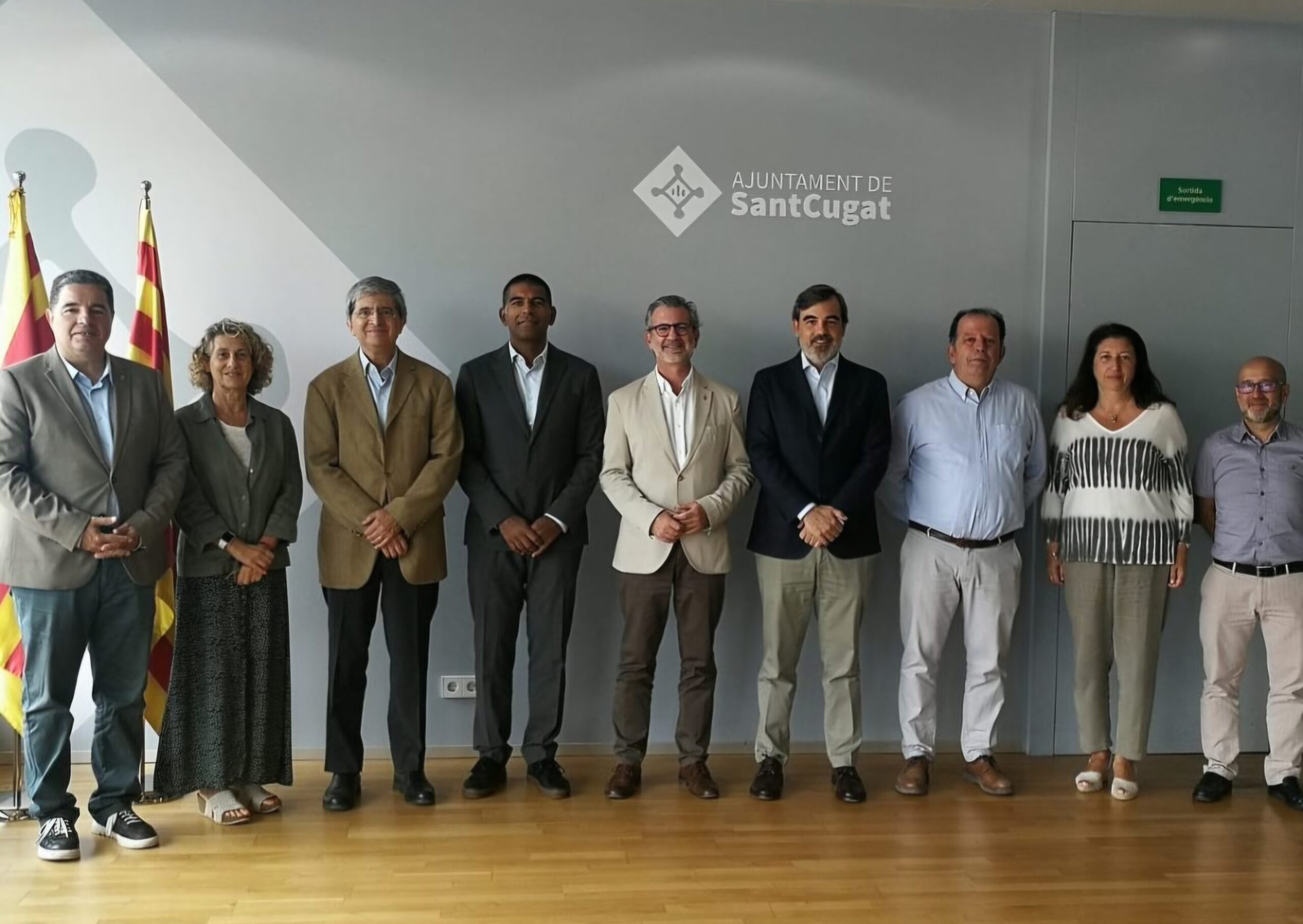 trobada esade ajuntament Trobada institucional a l'Ajuntament de Sant Cugat amb el nou director general d'ESADE i l'alcalde Josep Maria Vallès