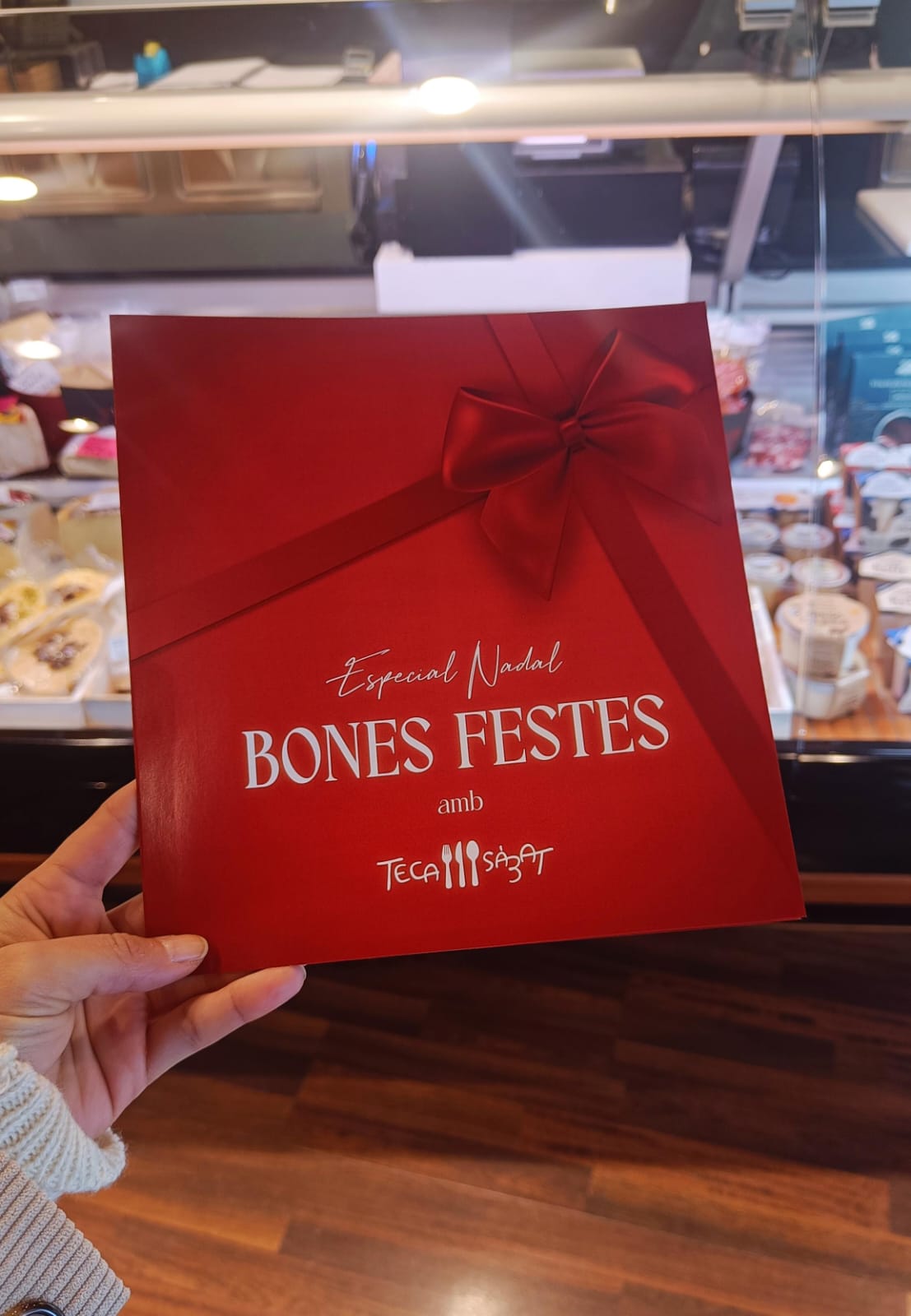Carta-Navidad Gaudeix del Nadal sense la necessitat de cuinar gràcies a la Teca Sàbat