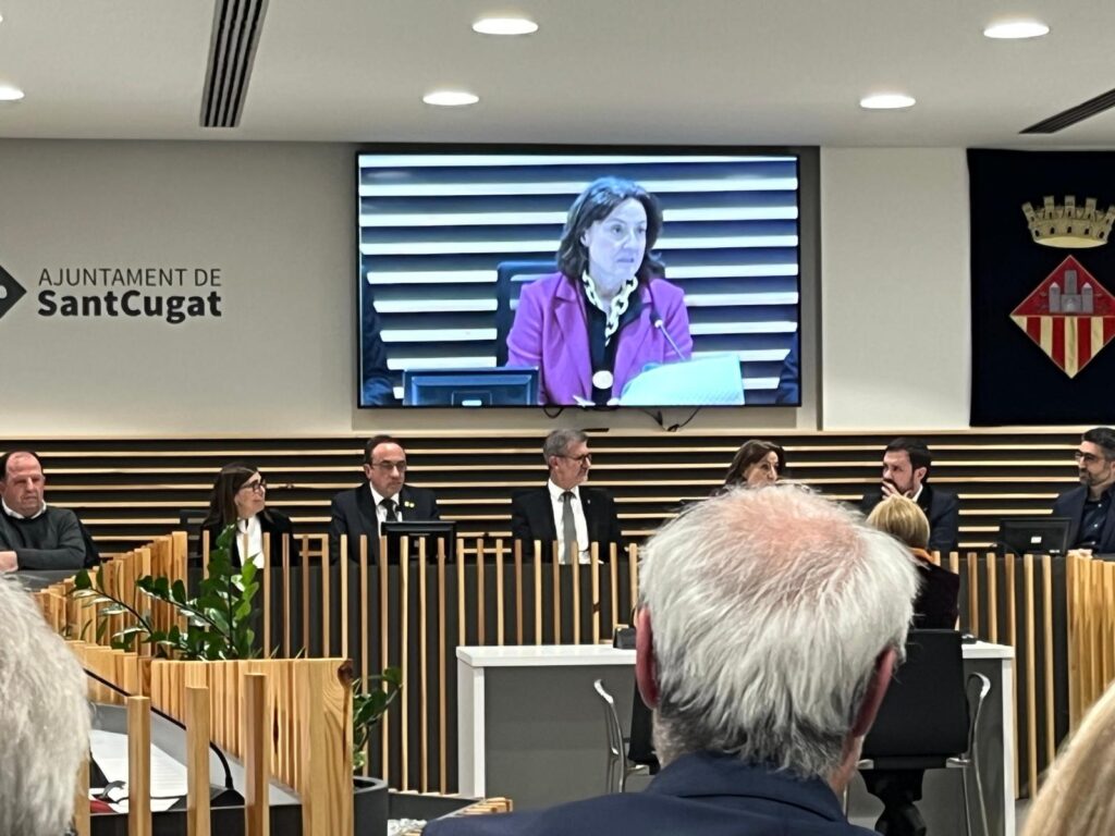 Sant Cugat Empresarial assisteix a l’acte de lliurament de la Medalla d’Or de la ciutat a Mercè Conesa