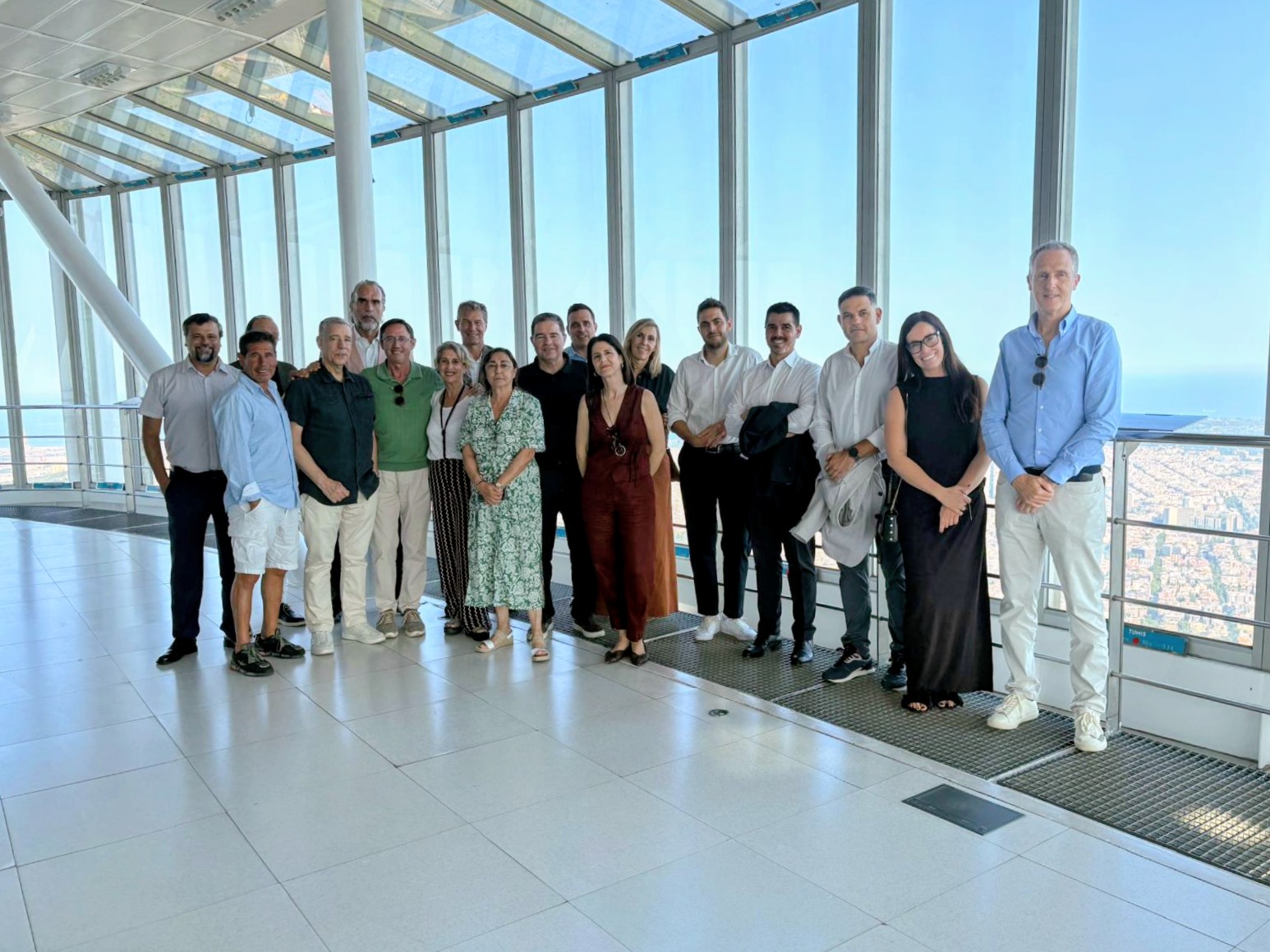Visita institucional de Sant Cugat Empresarial a la Torre de Collserola