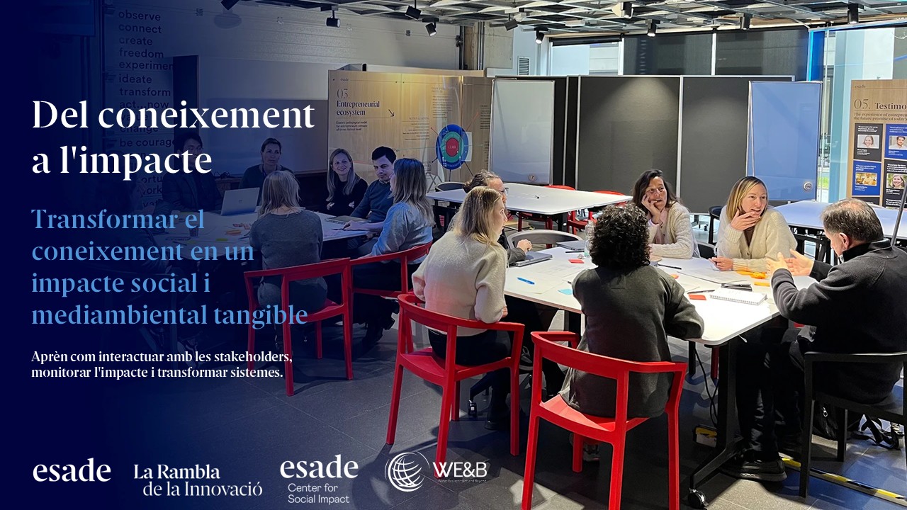 From Knowledge to Impact: convertir el coneixement en impacte social i ambiental